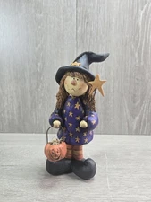 Blossom Bucket Suzi Skoglund Halloween Trick-or-Treat Witch Figurine