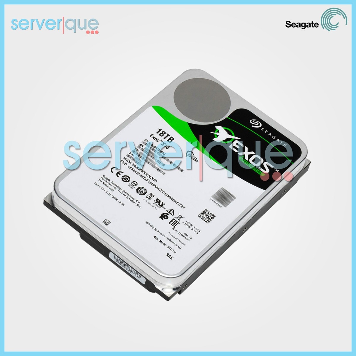 Seagate ST18000NM005J Exos X18 18TB SAS 3.5