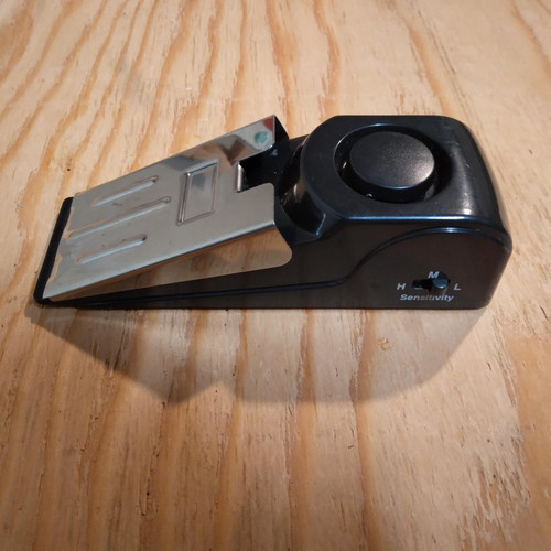 Door Stop Alarm, Tested Works, Uses a 9V Battery