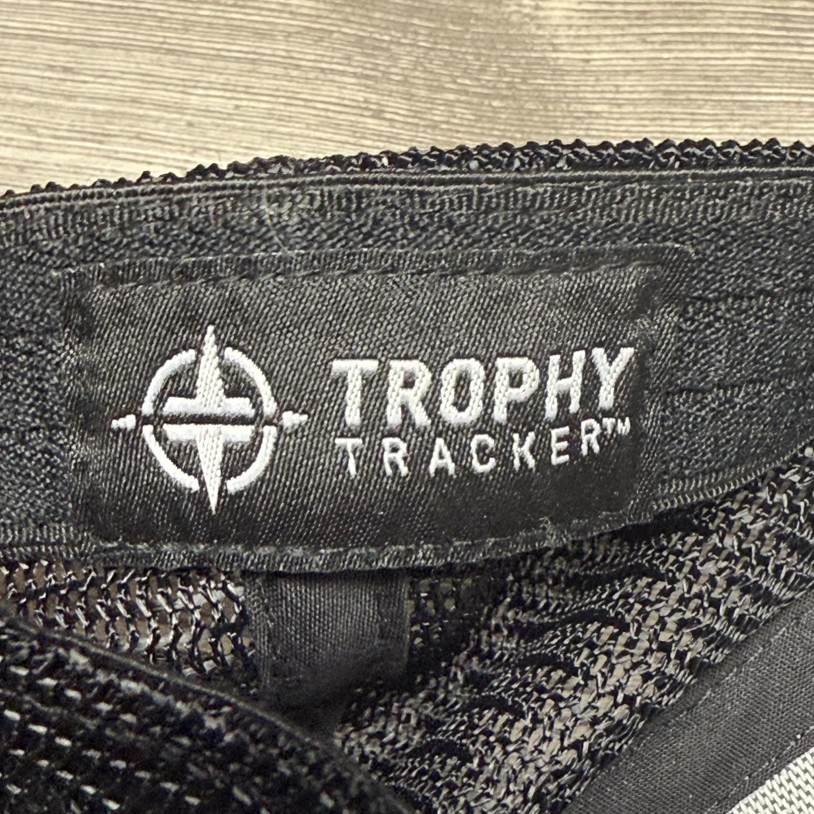 Trophy Tracker Hat Cap Snap Back Gray Black Mesh … - image 8
