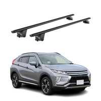 DachträGer FüR Mitsubishi Eclipse Cross 2018-2026 Aluminium Schwarz 2 Tlg Abe