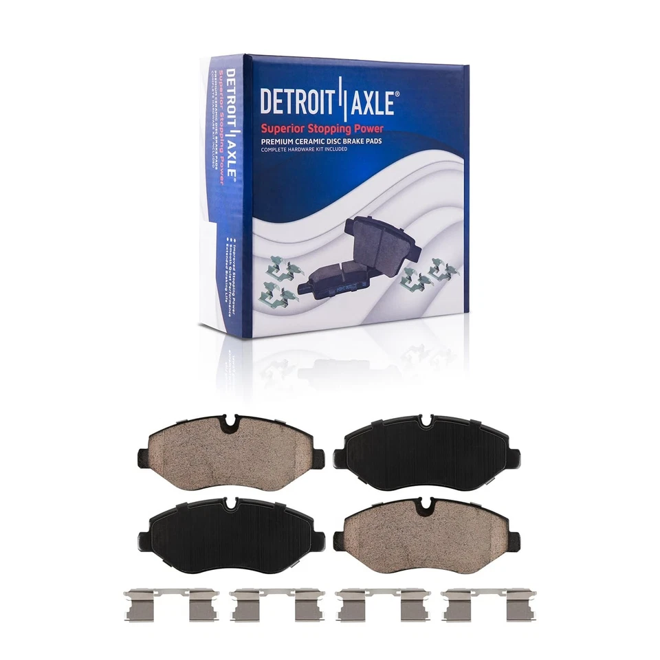 Pastillas de freno delanteras traseras de cerámica para Dodge Freightliner Mercedes-Benz Sprinter 2500 Foto 3 de 4