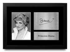 Princess Diana Excellent Gift Ideas Printed Framed Autograph Picture for Fans