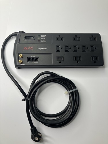 APC Surge Arrest Protector 11 Outlet P11VT3MP6 3020 Joules Power Strip - Black - 第 1/11 張圖片