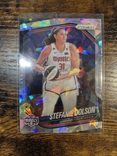 2025 WNBA Panini Prizm Stefanie Dolson Cracked Ice #112 Washington Mystics a1
