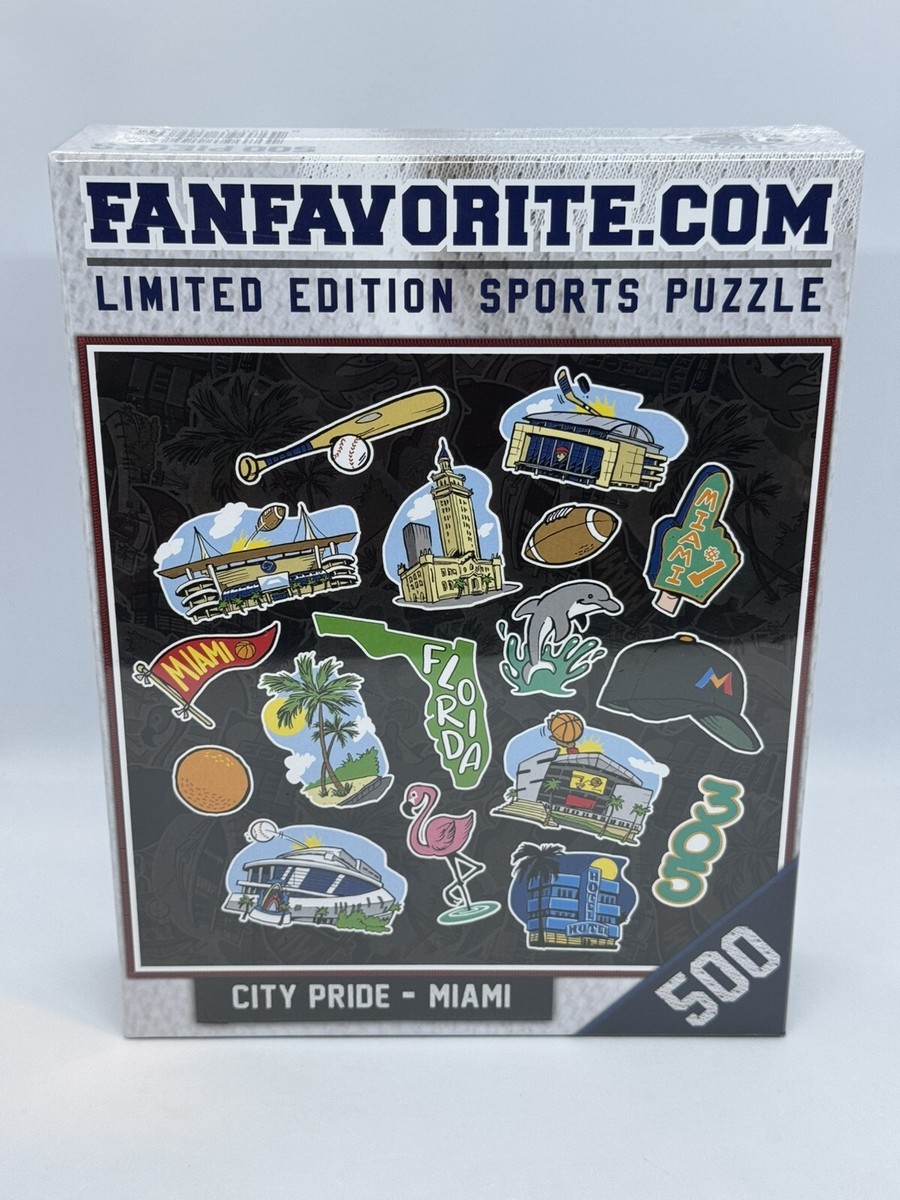 FanFavorite Limited Edition Sports Puzzle City Pride Miami 500