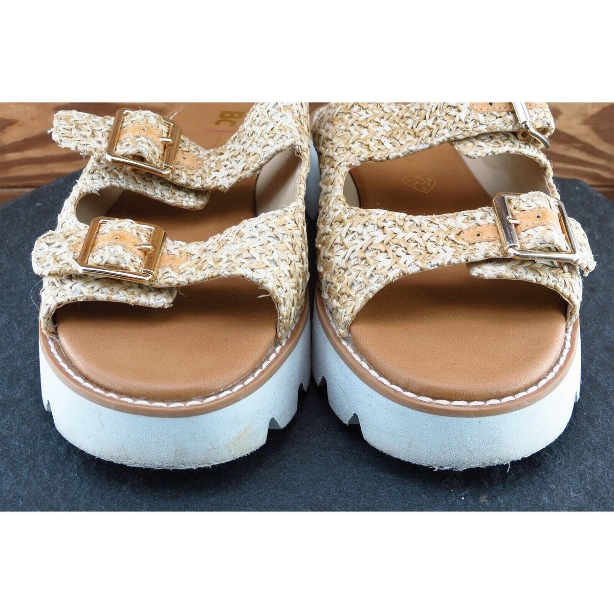 BC Sz 8.5 M Brown Slide Synthetic Women Sandals 7846493 | eBay
