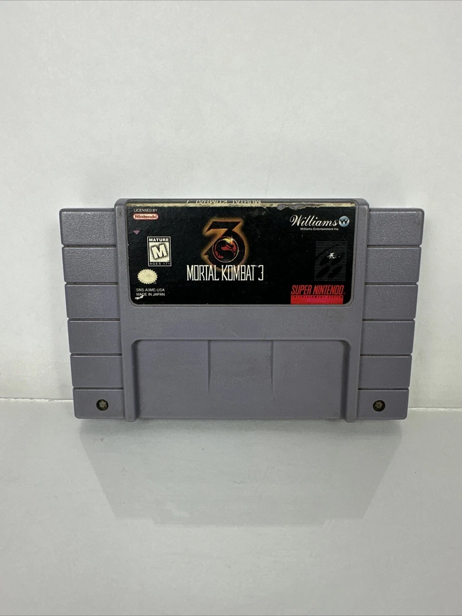 Nintendo SNES Mortal Kombat 3 NTSC-U/C (US/CA) Video Games for