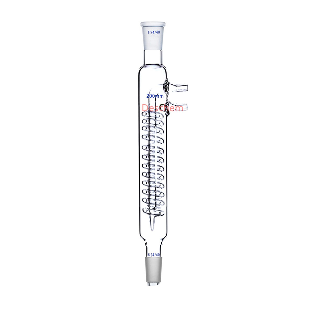 200mm Condenser 200mm Glass Air Condenser - 24/40 Joint Lab Chemistry ...