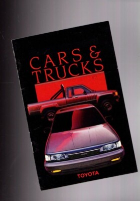1987 TOYOTA Brochure: CRESSIDA,CELICA,GT-S,SUPRA,COROLLA,PickUp