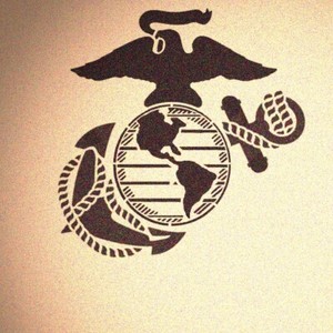 United States Marine Corps Emblem w/o Letters Stencil USMC Military ...