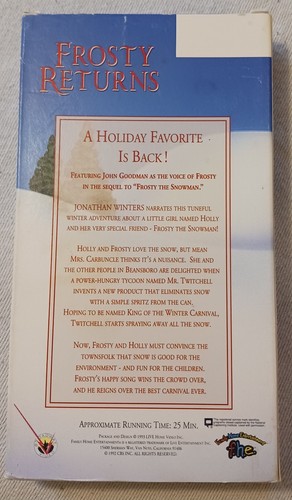 Frosty Returns VHS Jonathan Winters John Goodman - TESTED - Bild 2 von 5