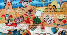LOT KIT SPECIAL EPIPHANIE 10 FEVES + 10 COURONNES DES ROIS DECOREES