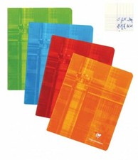 Clairefontaine Staplebound French Ruled Notebook in Assorted Colors 8.25 x 11.75