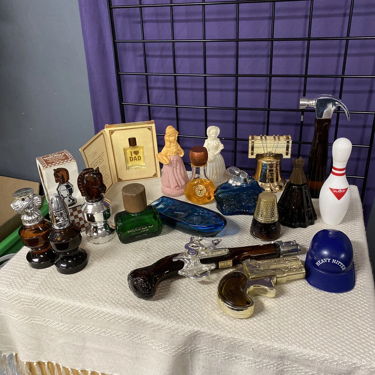 Avon cologne bottles filled variety lot of 18