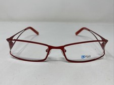 Manzini Eyewear 48 MATTE RED 53-18-140 Metal Full Rim Eyeglasses Frame QW80