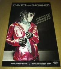 JOAN JETT 2013 PROMO POSTER for Unvarnished CD MINT USA 11x17 NEVER DISPLAYED