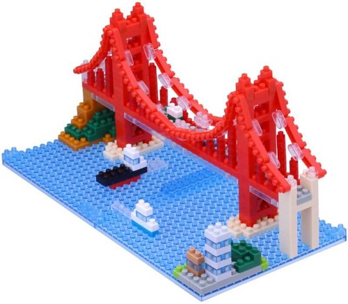 nanoblock NBH-116 Golden Gate Bridge Klemmbausteine Diamond Architektur NEU - Bild 2 von 2