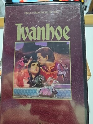 IVANHOE ELIZABETH TAYLOR VHS 1952/1989  MGM BOOKS ON VIDEO CLAMSHELL