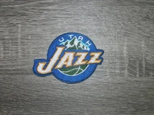 Utah Jazz Basketball Retro Throwback  Logo Embroidered Iron On Patch 4" x 2.75"