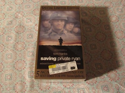 VHS   Saving Private Ryan  Yom Hanks   Edward Burns   1998  New   Sealed