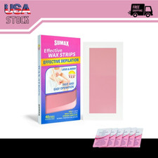 New Body Wax Strips, 40 Count Hair Removal Wax Strips for Women Bikini Wax