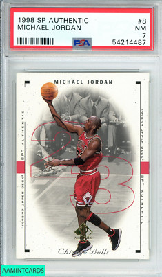 1998 SP AUTHENTIC MICHAEL JORDAN #8 CHICAGO BULLS HOF! PSA 7 NM | eBay