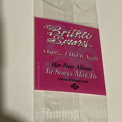 britney spears oops i did it again Temporary Tattoo Promo Jive 