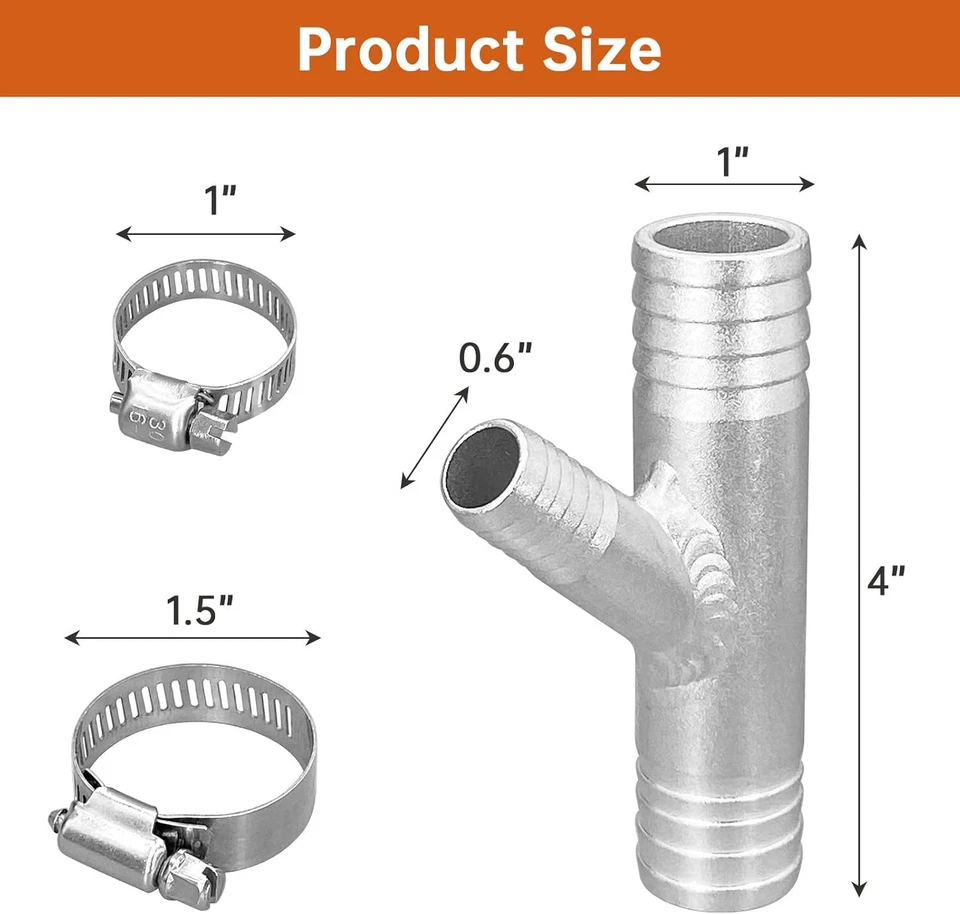 1 Juego Calentador CAB de 1" a 5/8 Montaje en Y Compatible para UTV SXS RZR CAN AM Polaris Foto 4 de 4