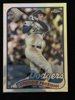 2024 Topps Chrome Update Freddie Freeman 1989 Insert #89CU-16 LA Dodgers