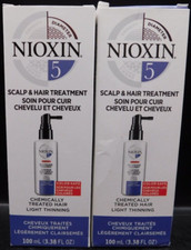2 Pk Nioxin 5 Scalp Hair Treatment Light Thinning 3.38Fl Oz Ea New Unused