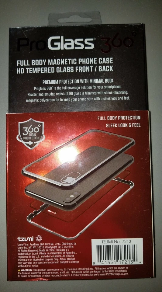 Nuevo - Proglass 360 Funda Magnética Cuerpo Completo Cristal Templado Frontal para Iphone X Xs Foto 2 de 2