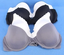 Maidenform Underwire Lined Demi T-shirt Bra Bundle Lot Size 34B #C7960