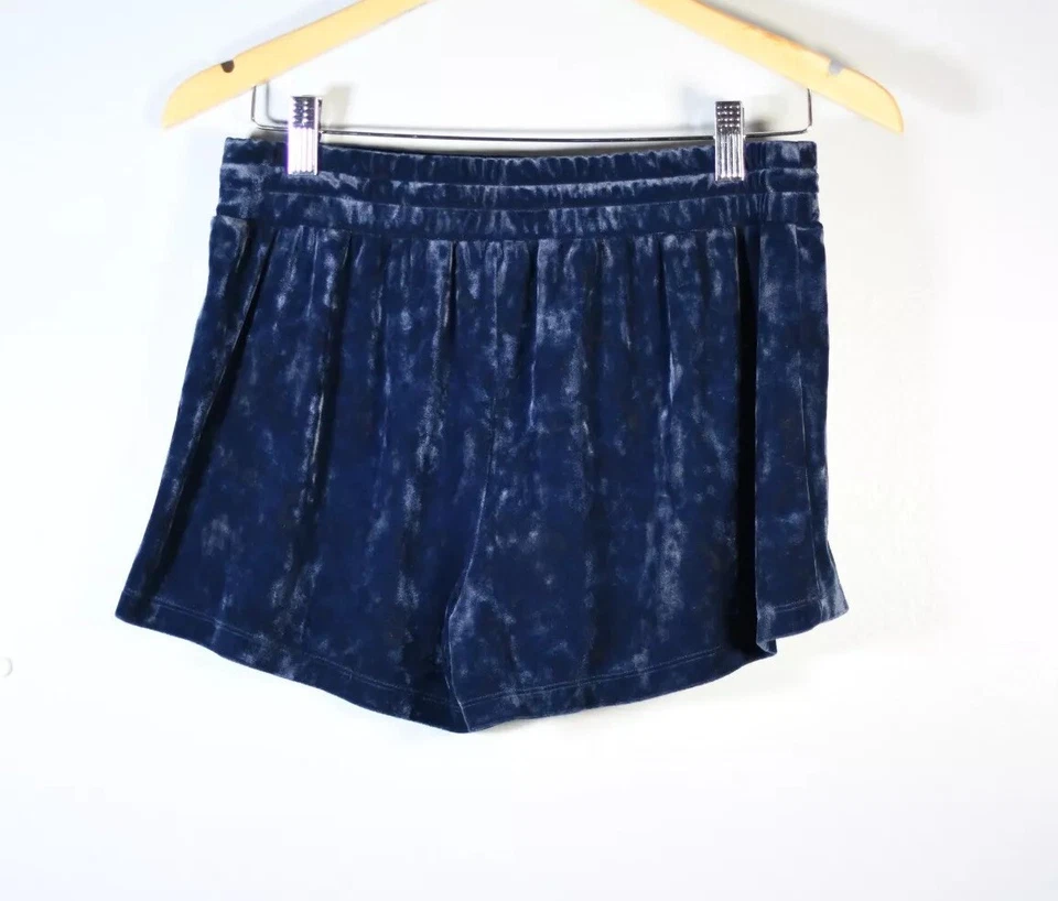Aerie Azul Terciopelo Loungewear Pantalones Cortos Mujer Talla S Foto 3 de 4