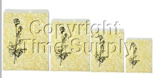 GOLD ROSE LOT OF 100 PAPER GIFT BAGS  & JEWELRY BAGS 