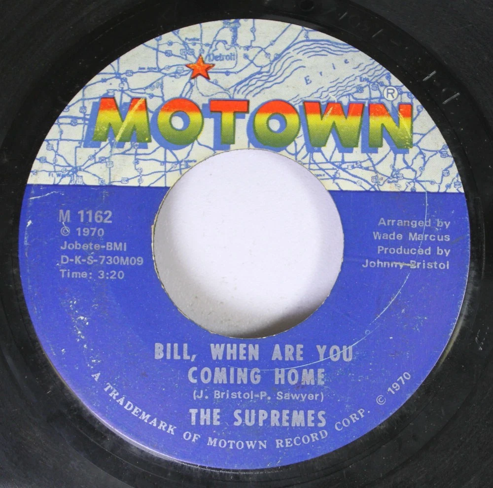 Soul 45 The Supremes Bill, When Are You Coming Home / Up The Ladder To The Roof