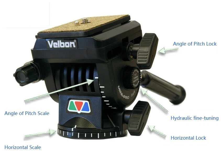 Velbon PH-368 Fluid Video Pan Tilt Head with Registered Mail Shipping - Image 2 of 4