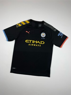 PUMA Manchester City ユニフォーム 黒 Sサイズ Puma Manchester City away Soccer Jersey Football Tee | eBay
