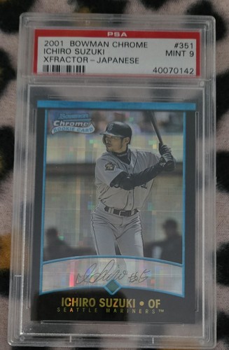 Ichiro Suzuki [Xfractor Japanese] #351 2001 Bowman Chrome card