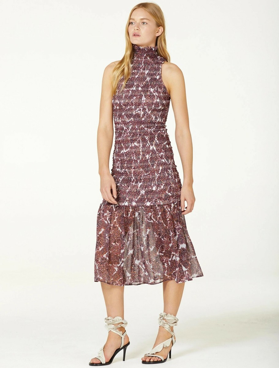 knee length dresses for ladies Stevie Lace Midi Dress in Multicolor