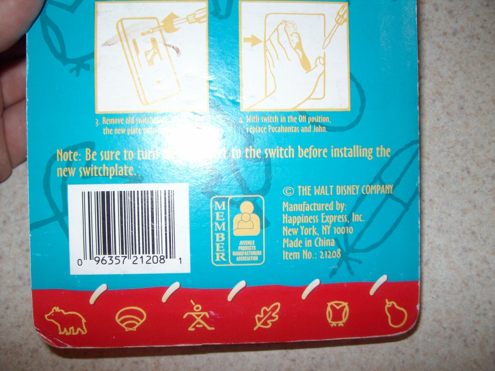 Pocahontas Light Switch New Disney Switchplate Cover Princess 90s Happiness Expr