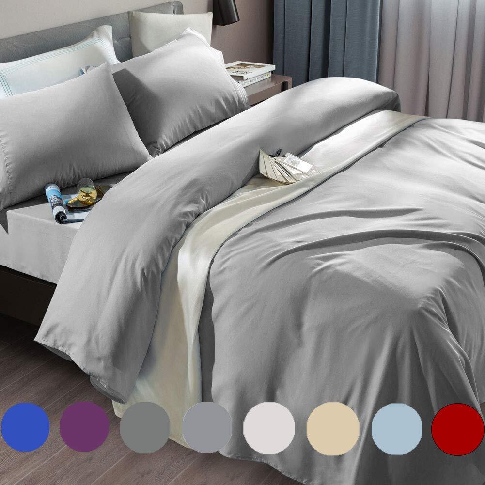 Bed Sheet Set Super Soft Microfiber 1800 Thread Count Luxury Egyptian Sheets ...