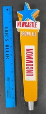 Vintage New Castle Brown Ale Uncommon Draft Draught Beer Bar Tap Handle NH 9423