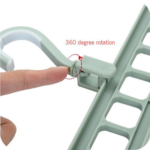 2Pcs Multifunctional Closet Organizer Rack Hook Magic Clothes Hanger Space Saver - Picture 5 of 13