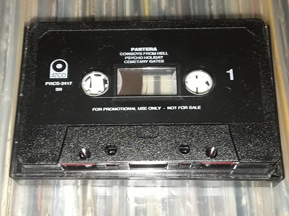 ORIGINAL PANTERA COWBOYS FROM HELL PREVIEW PROMOTIONAL ONLY CASSETTE TAPE METAL Foto 3 de 4