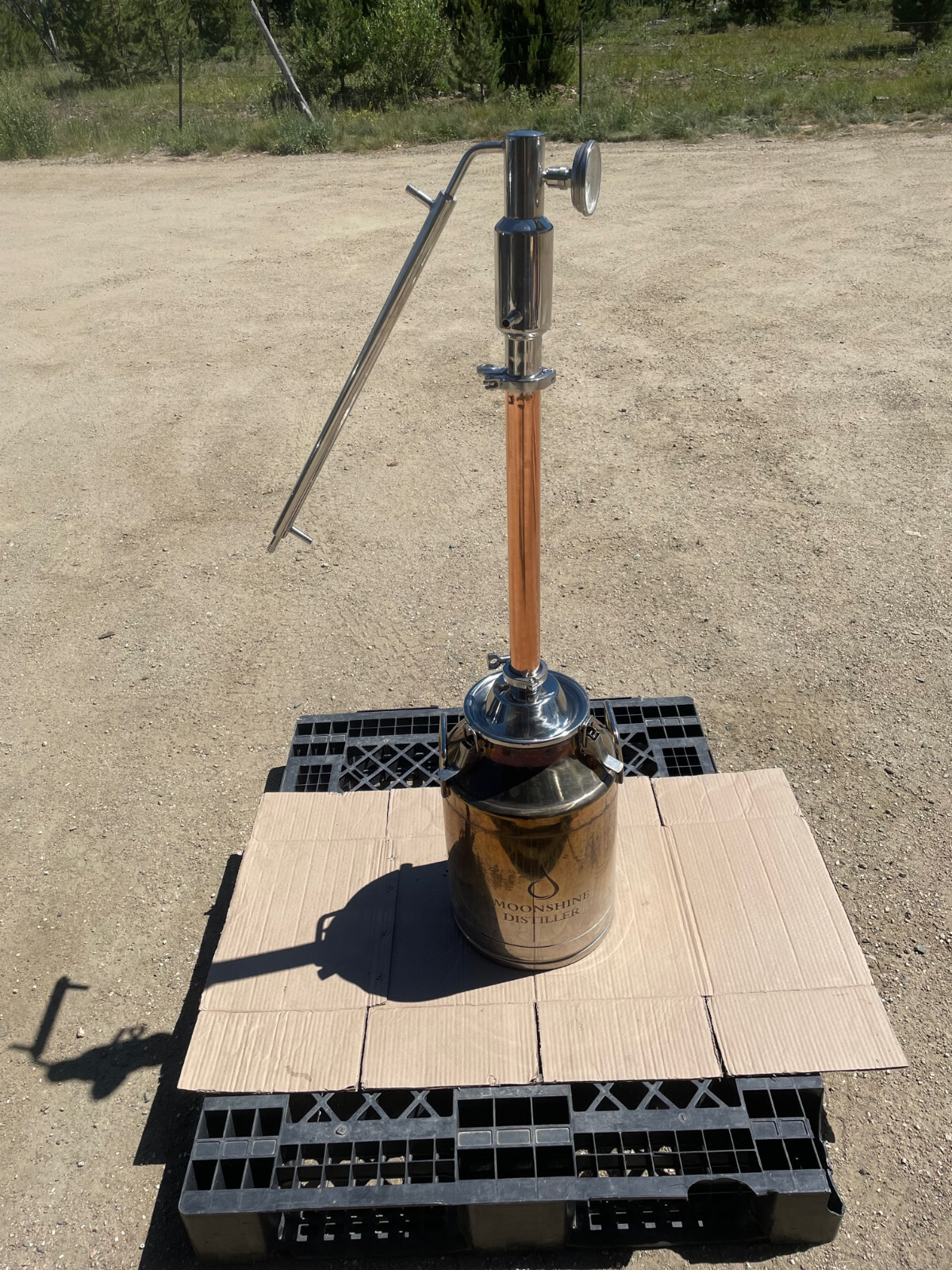 8 Gallon Stainless Reflux Still 2" Scratch/Dent COPPER COLUMN Moonshine Distill