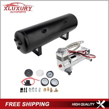 3 Gal Air Tank And 200 Psi Compressor For Train Horn Car System Kit 12v