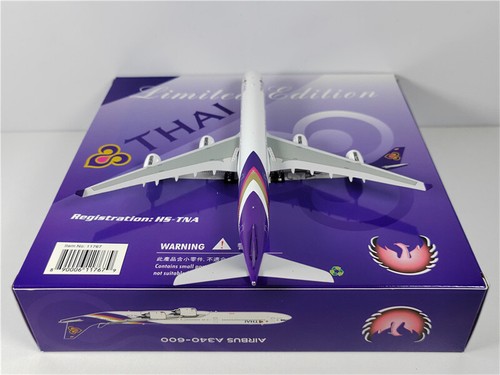 Avión Phoenix TAILANDÉS PARA AIRBUS A340-600 HS-TNA 1:400 DIECAST modelo preconstruido - Imagen 4 de 8