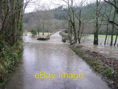Photo 6x4 Flooding at Beaford Bridge No way through here in an ordinary c c2008