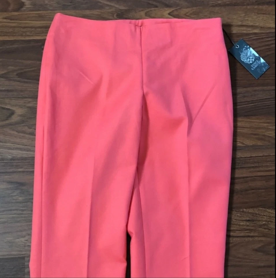 Vince Camuto 修身踝部正装裤商务休闲弹力 2 Melon 橙色 全新 — 第 3/4 张图片